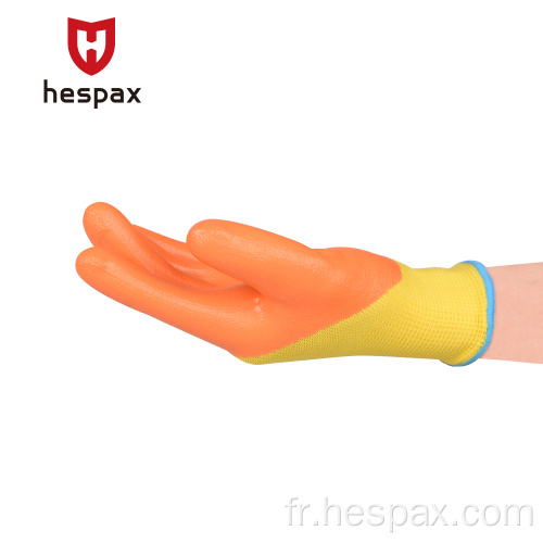 HESPAX Nitrile Palm enduit d&#39;extérieur gants de jardinage pour enfants